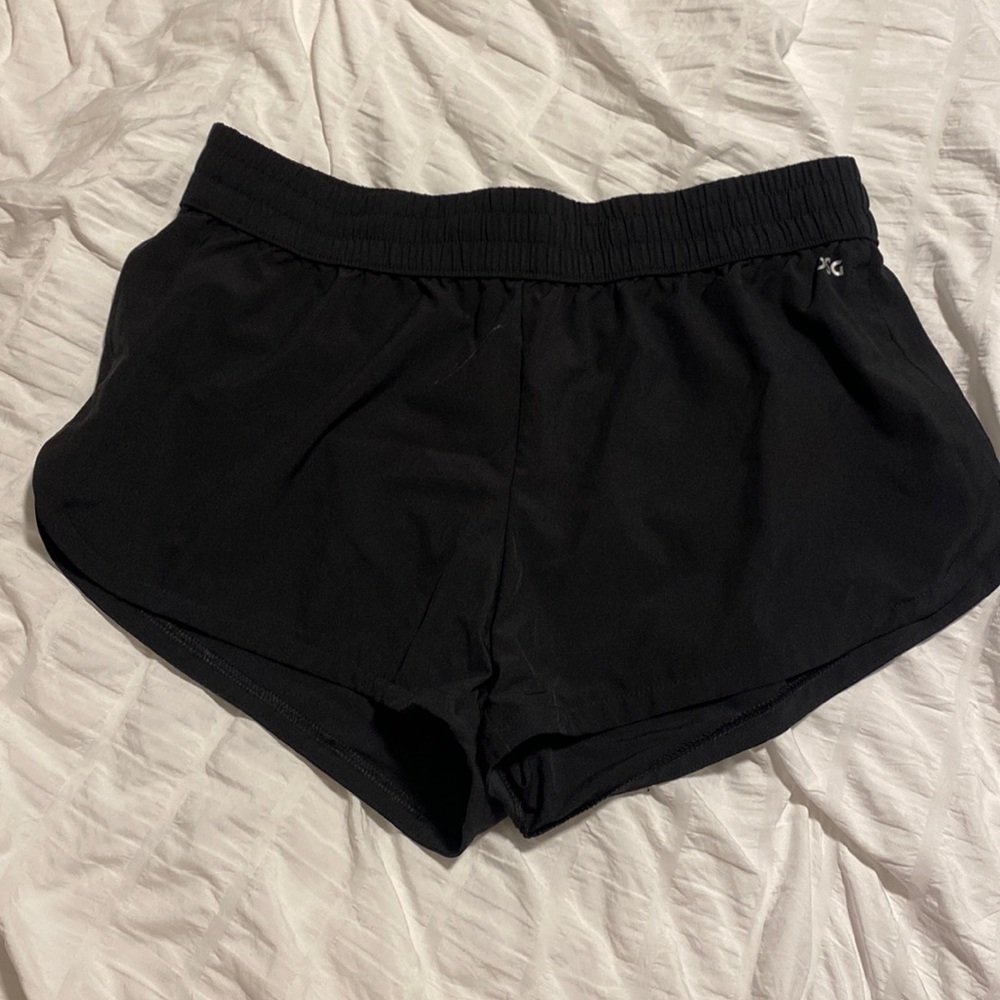 black shorts